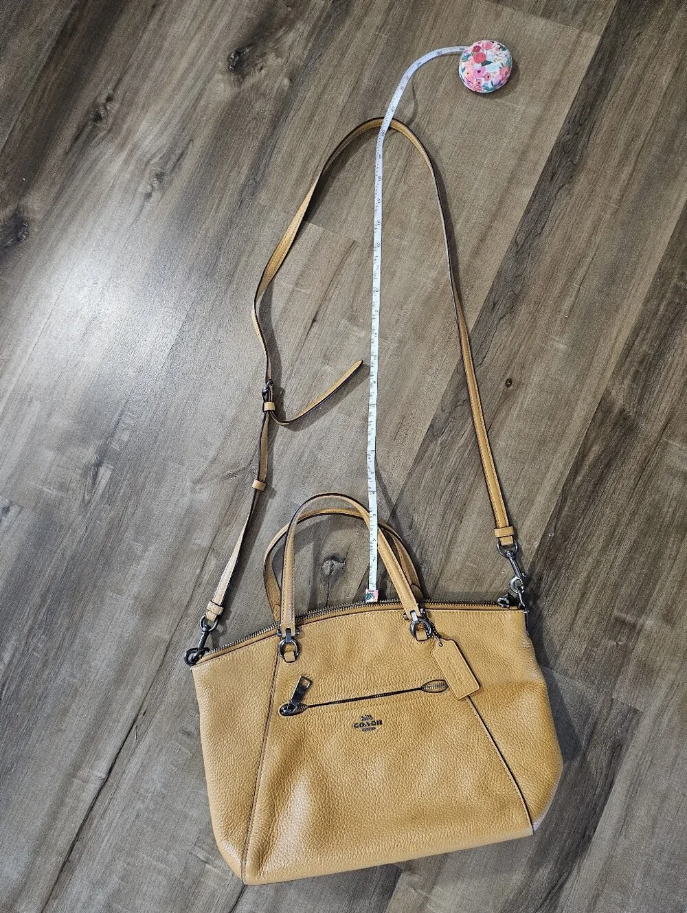 Coach Pebble Leather Prairie Satchel Bag